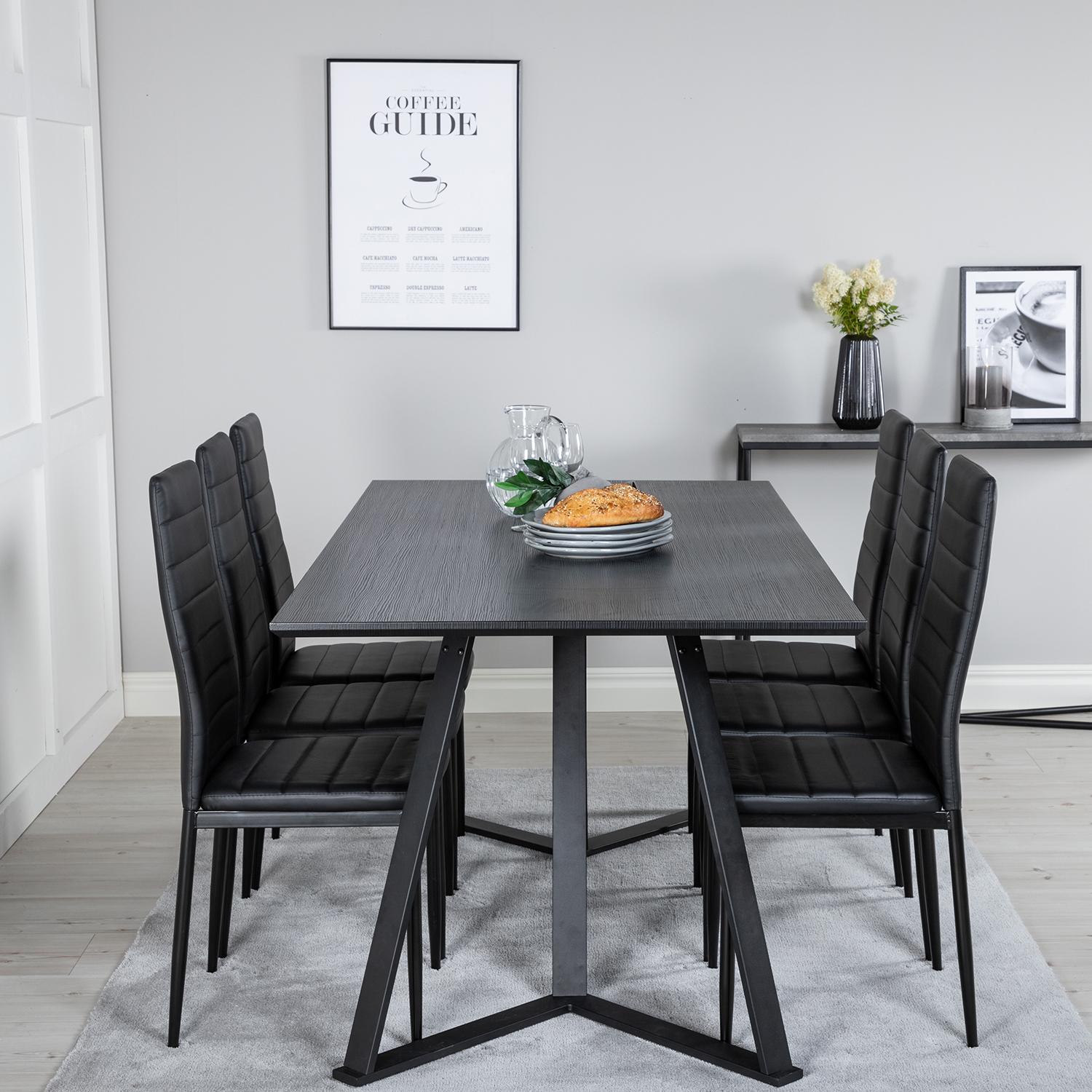 Matgrupp Venture Home Madde med 6 Sly Stolar