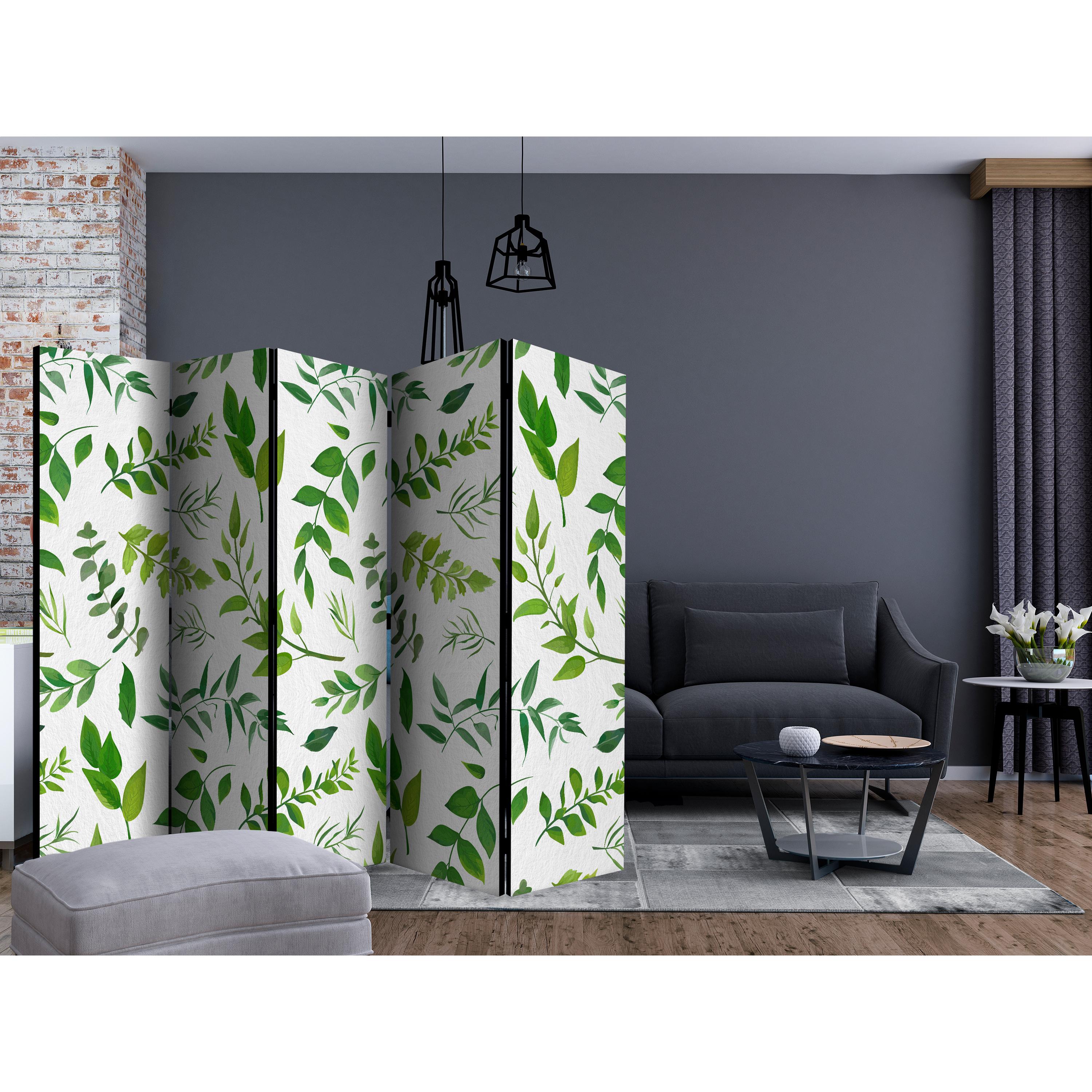 Rumsavdelare Skärmvägg Arkiio Green Twigs II 225x172 cm