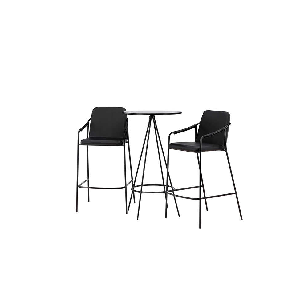 Matgrupp Venture Home Bistro Ø60 cm med 2 st Tvist stolar
