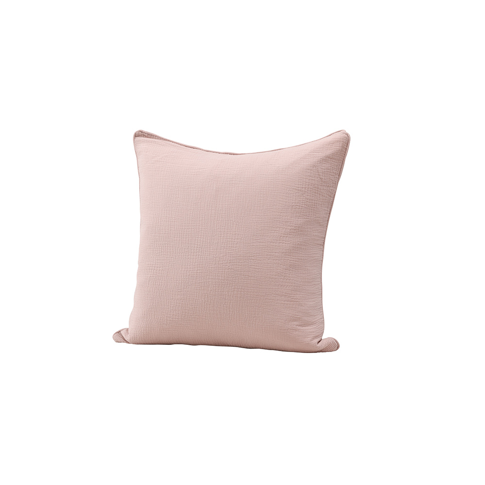 Tyra Cushion Cover Cotton Gauze - Light pink Ljusrosa