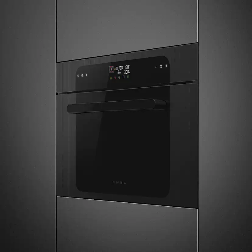 Kombiugn Smeg SO4202M1B med Varmluft och Mikrovågsfunktion Silver 45 cm