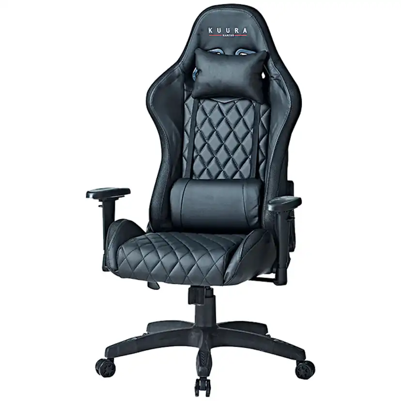 Gamingstol Kuura RGB Svart Justerbar med Inbyggda RGB-Lampor