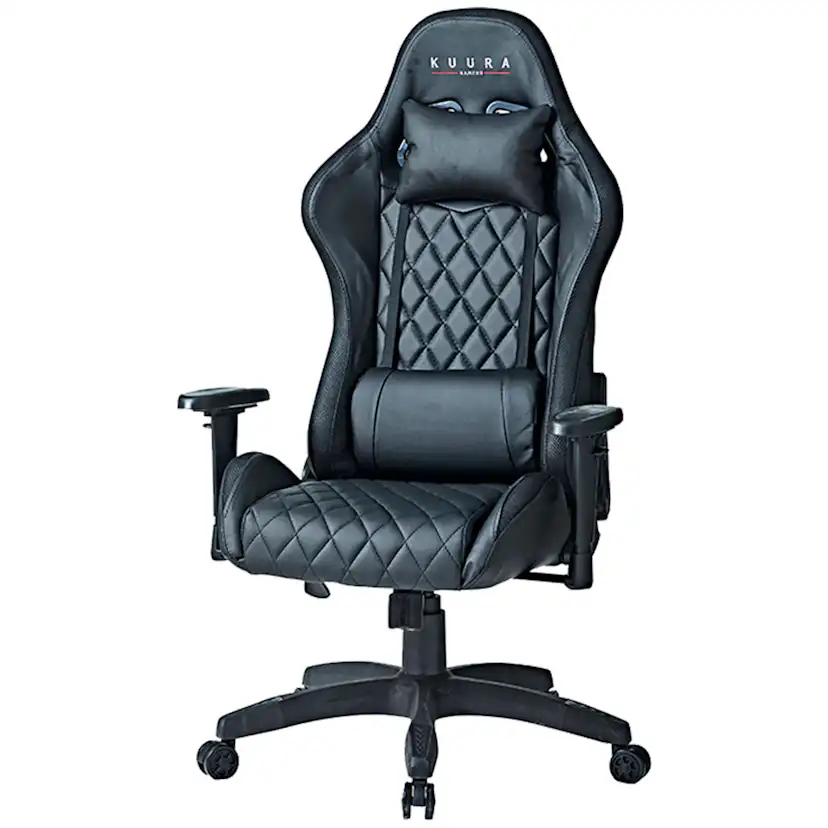 Gamingstol Kuura RGB Svart Justerbar med Inbyggda RGB-Lampor