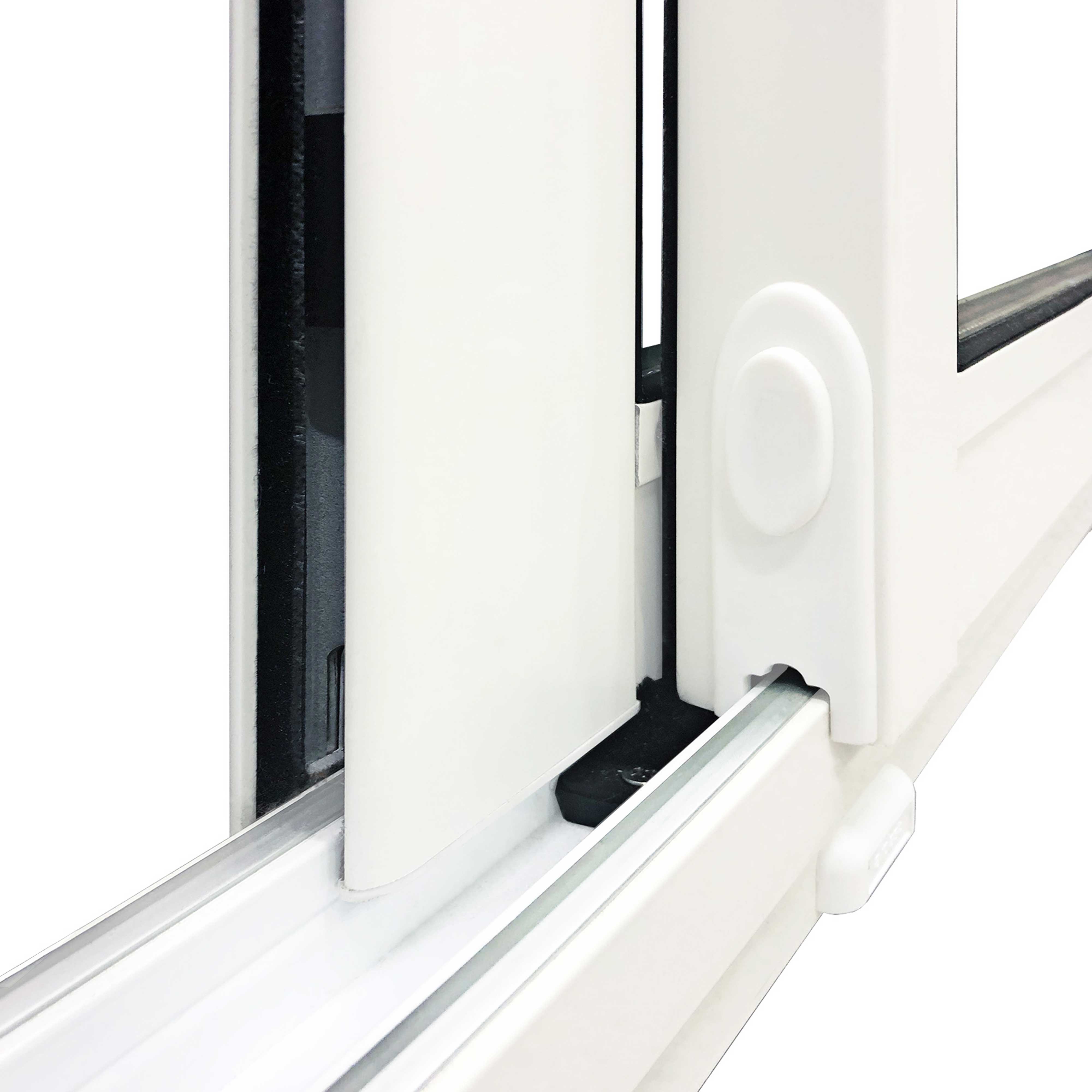 Skjutbart Fönsterparti Halle Thermo 6 Fönster 3 Spår Vit