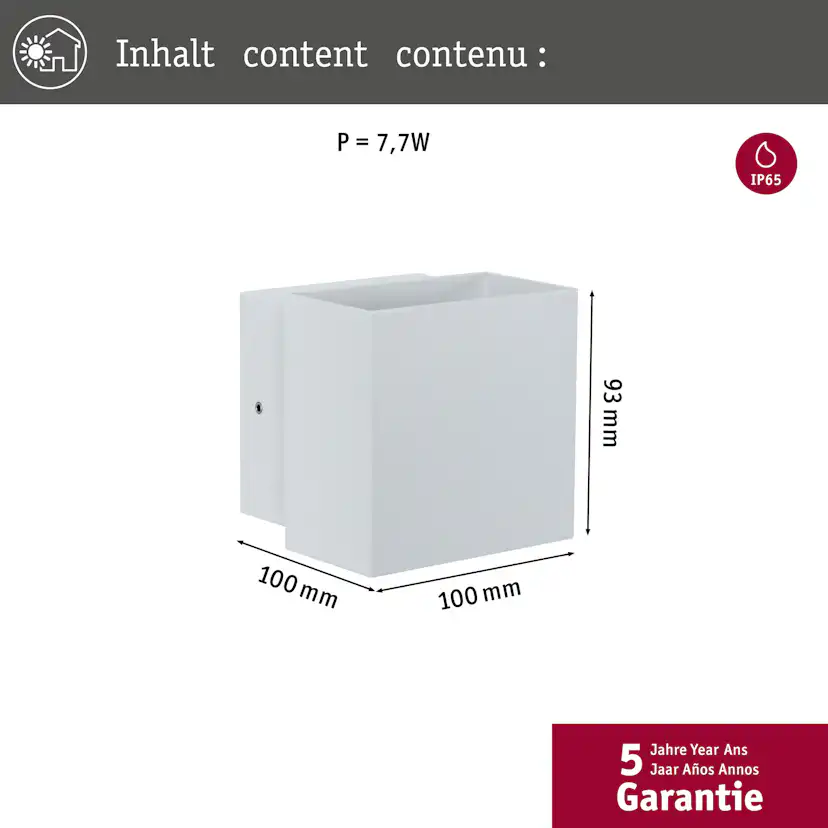 Fasadbelysning Paulmann Cybo LED IP65 230V