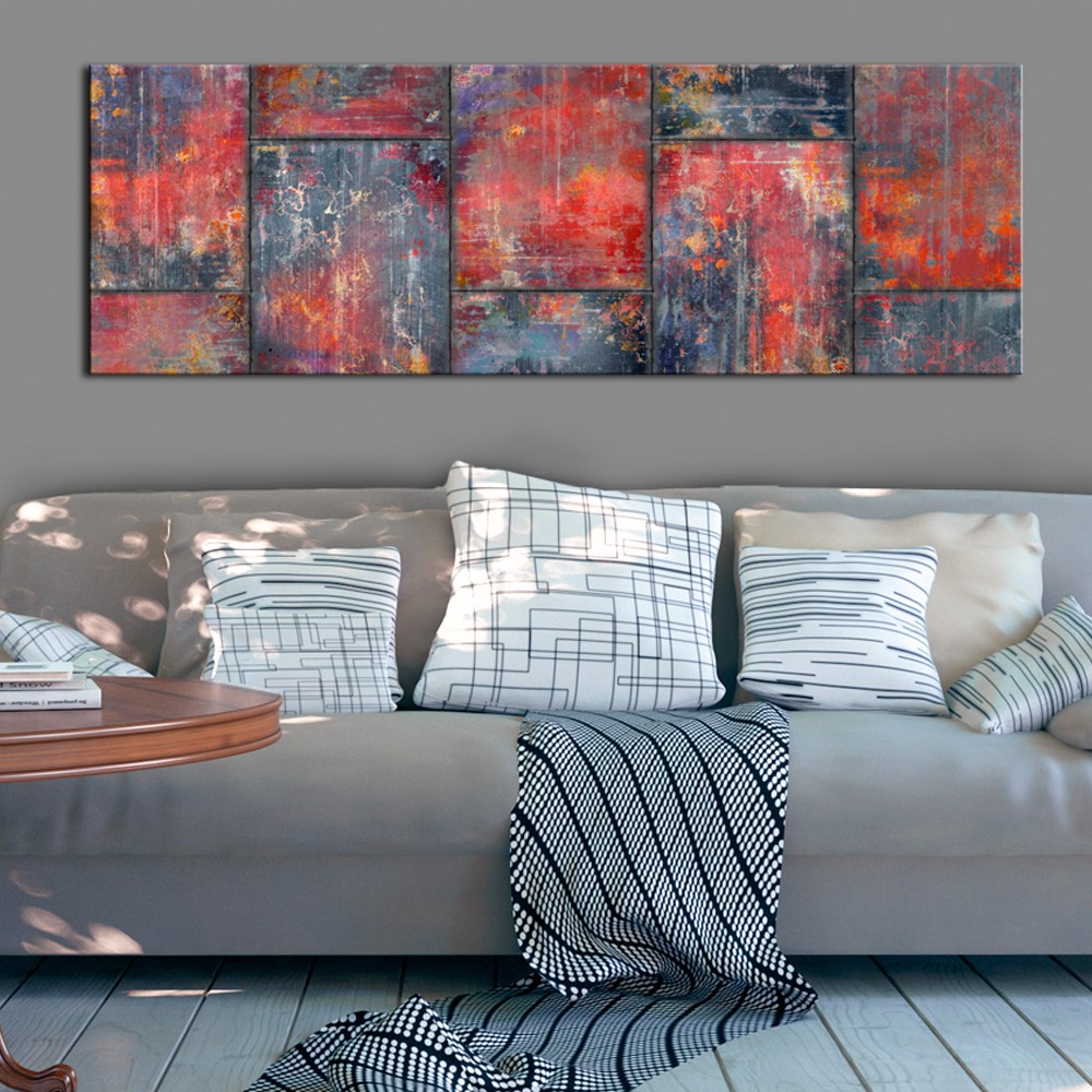 Tavla Arkiio Metal Mosaic Red