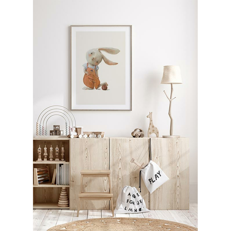 Poster Gallerix Hare With A Ball