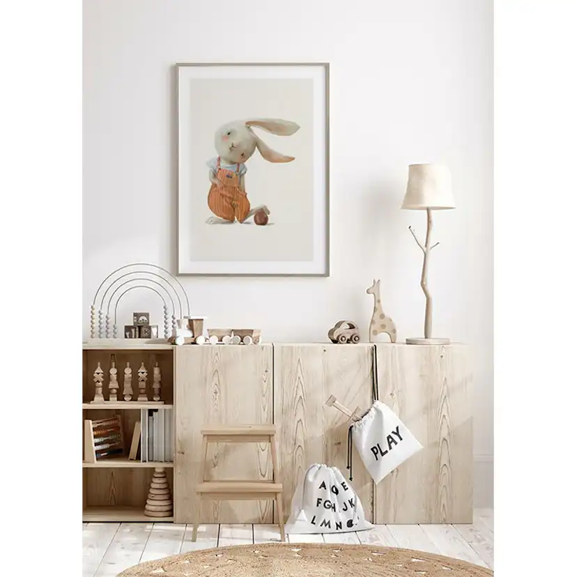 Poster Gallerix Hare With A Ball