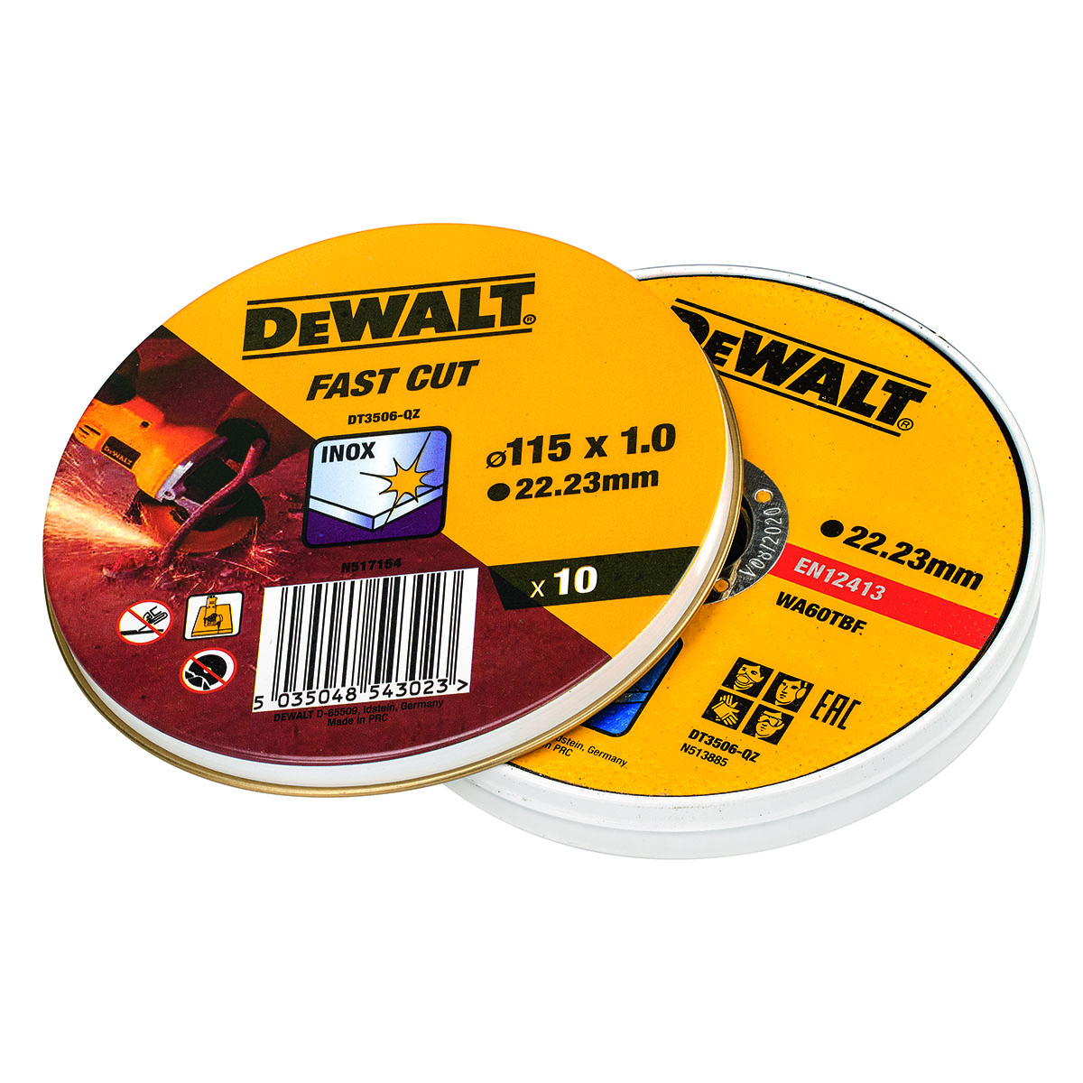 Kapskiva Dewalt DT3506 115X1 mm 10-pack