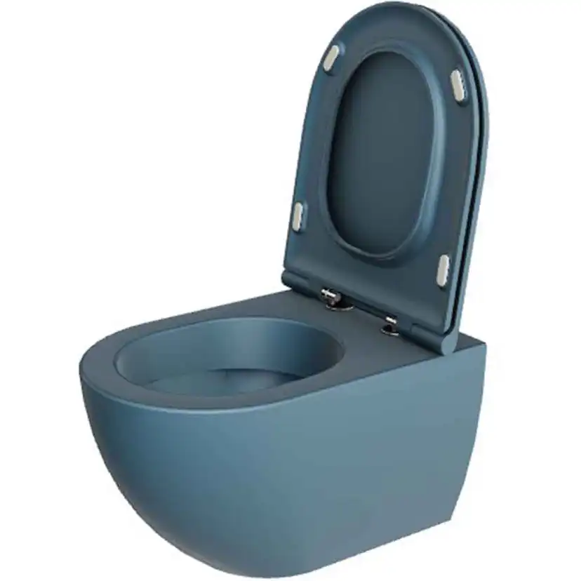 Comoda Vägghängd Toalettstol, Royal Blue