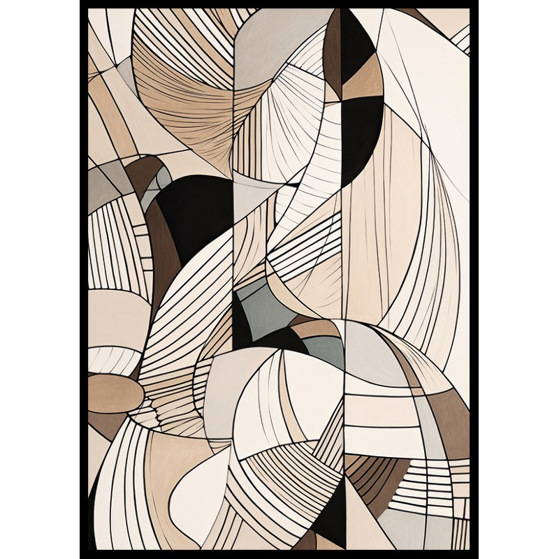 Poster Gallerix Abstract Botanical Pattern