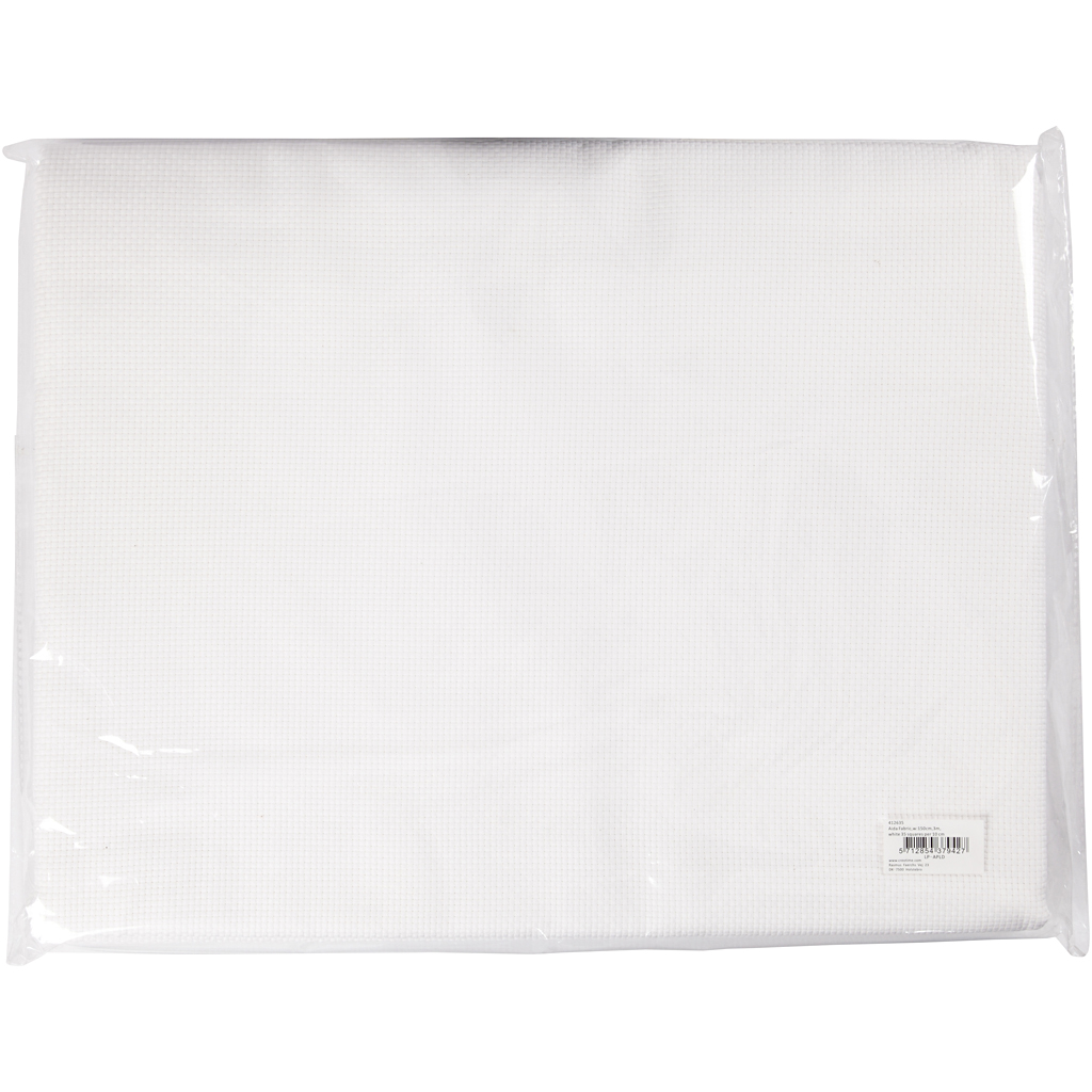 Broderityg Creativ Company Aida 150 cm 35 Rutor Per 10 cm 3 m/ 1 st Vit