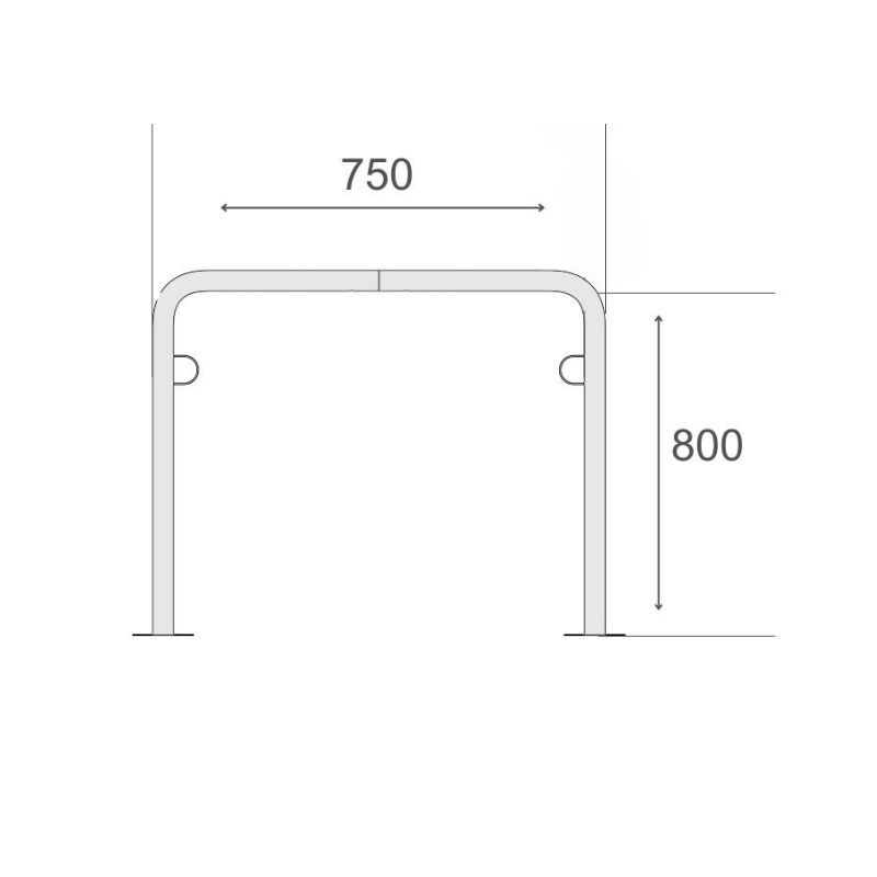 Cykelställ R&R Solutions Economy R30 För 2 Cyklar Golvmonterad