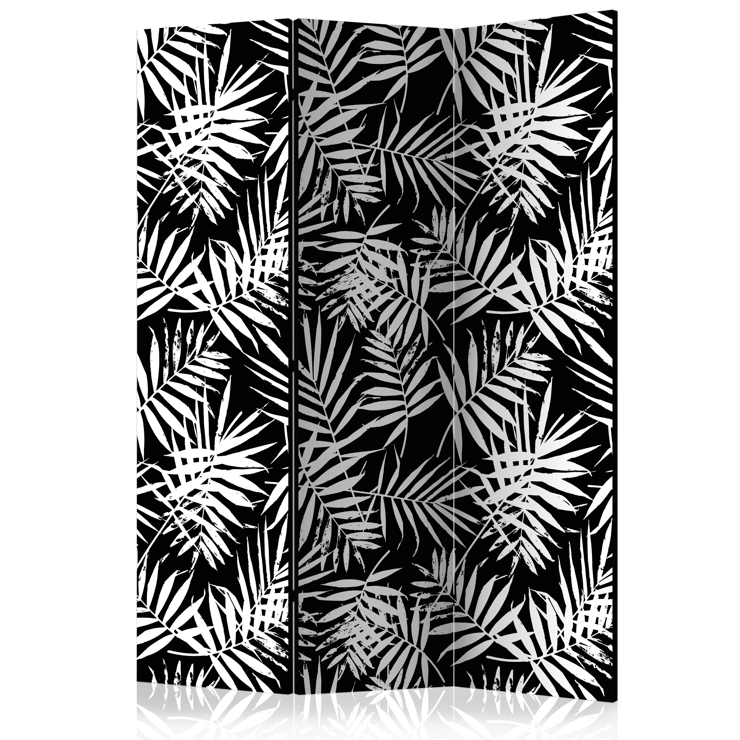 Rumsavdelare Skärmvägg Arkiio Black And White Jungle 135x172 cm