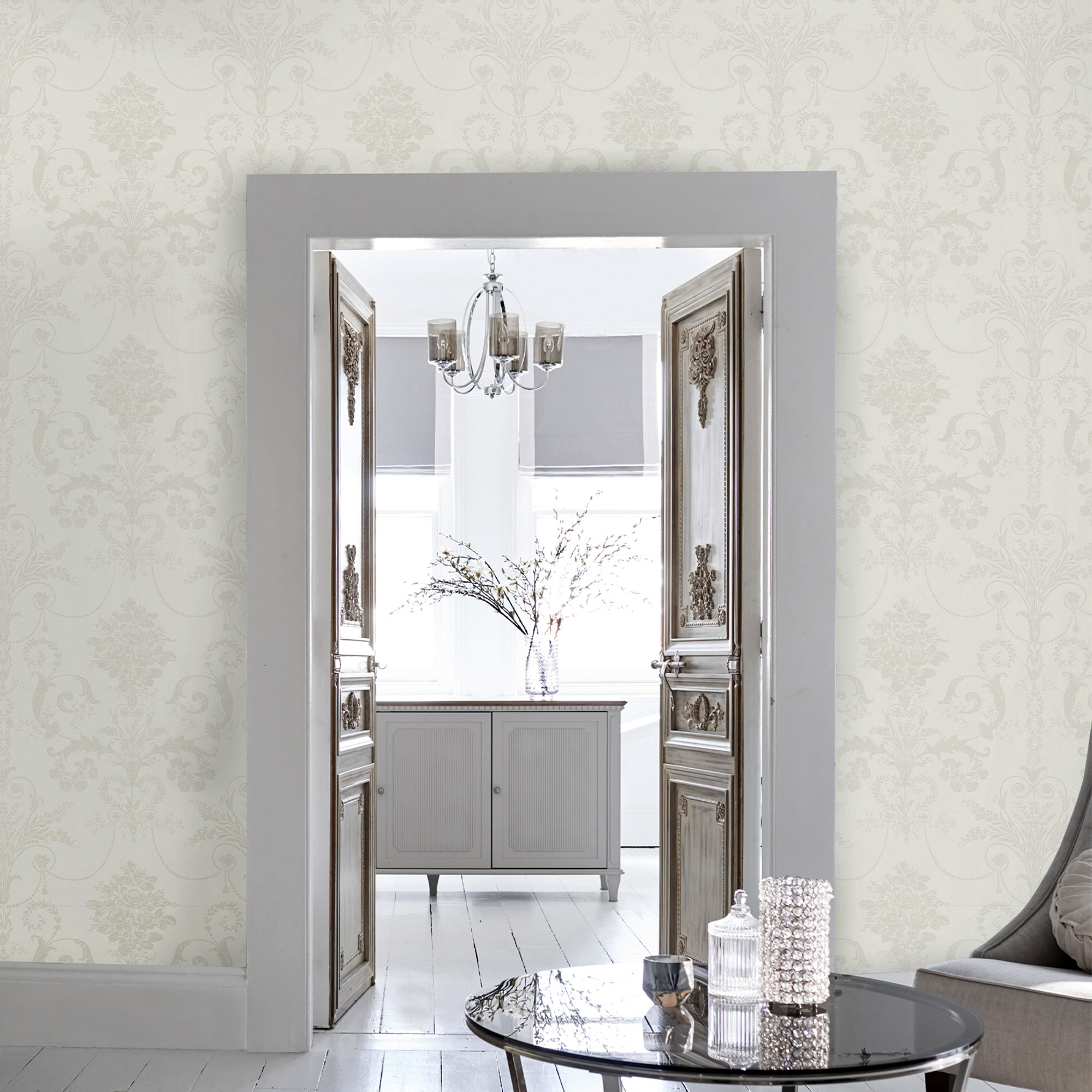 Tapet Laura Ashley Josette Vit