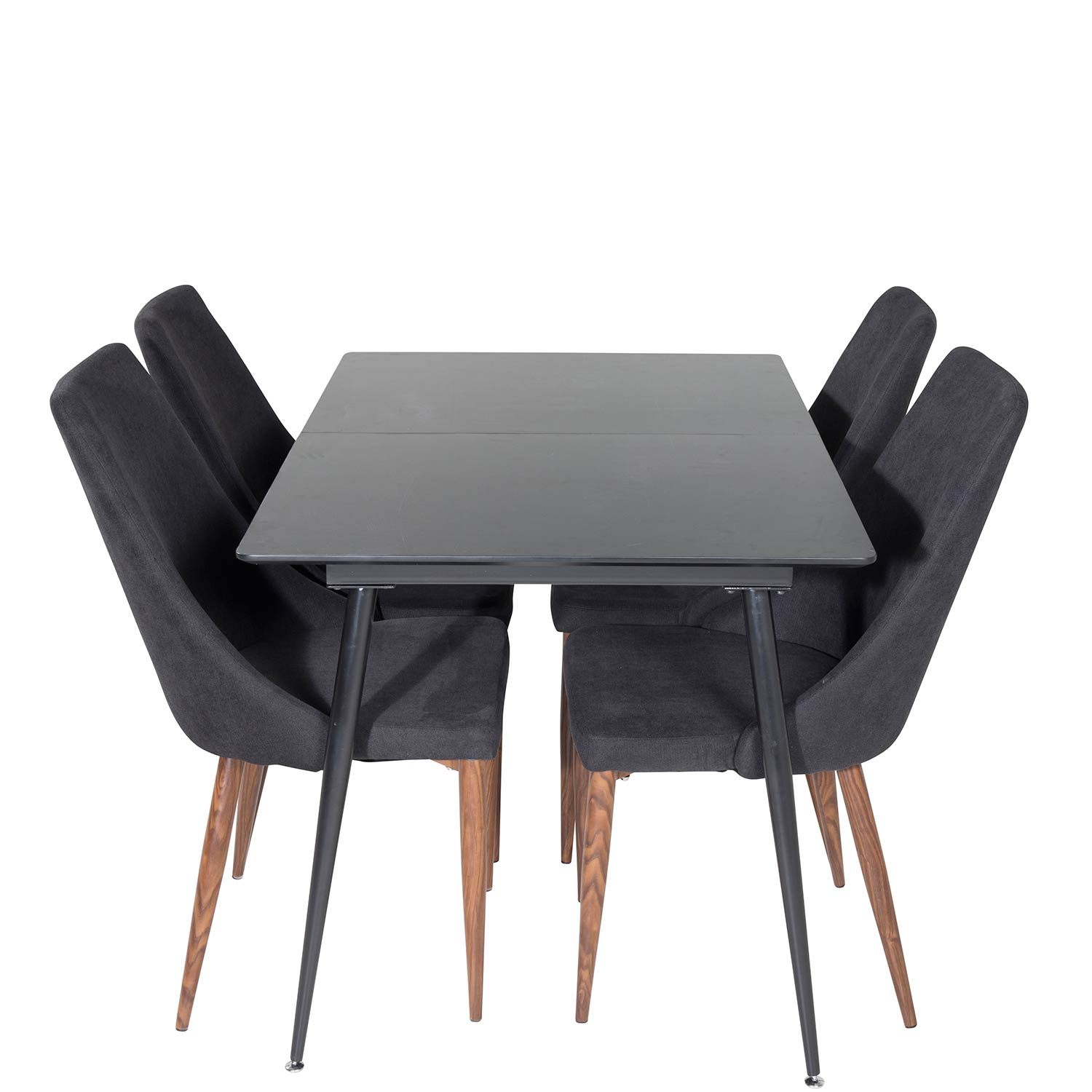 Matgrupp Venture Home Silvia med Iläggsskiva och 4 Laura Stolar