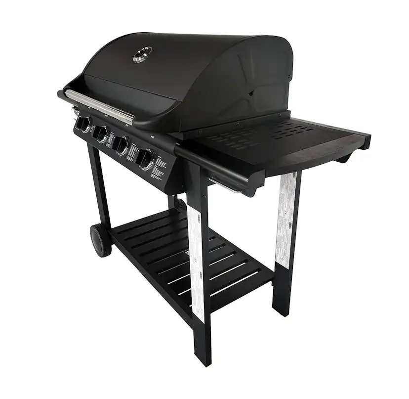 Gasolgrill Dose Barbeque 4 Brännare Med Trähylla