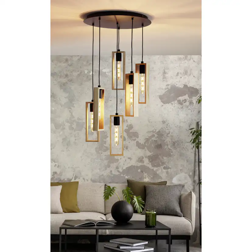 Taklampa Eglo Littleton med 6 lampor