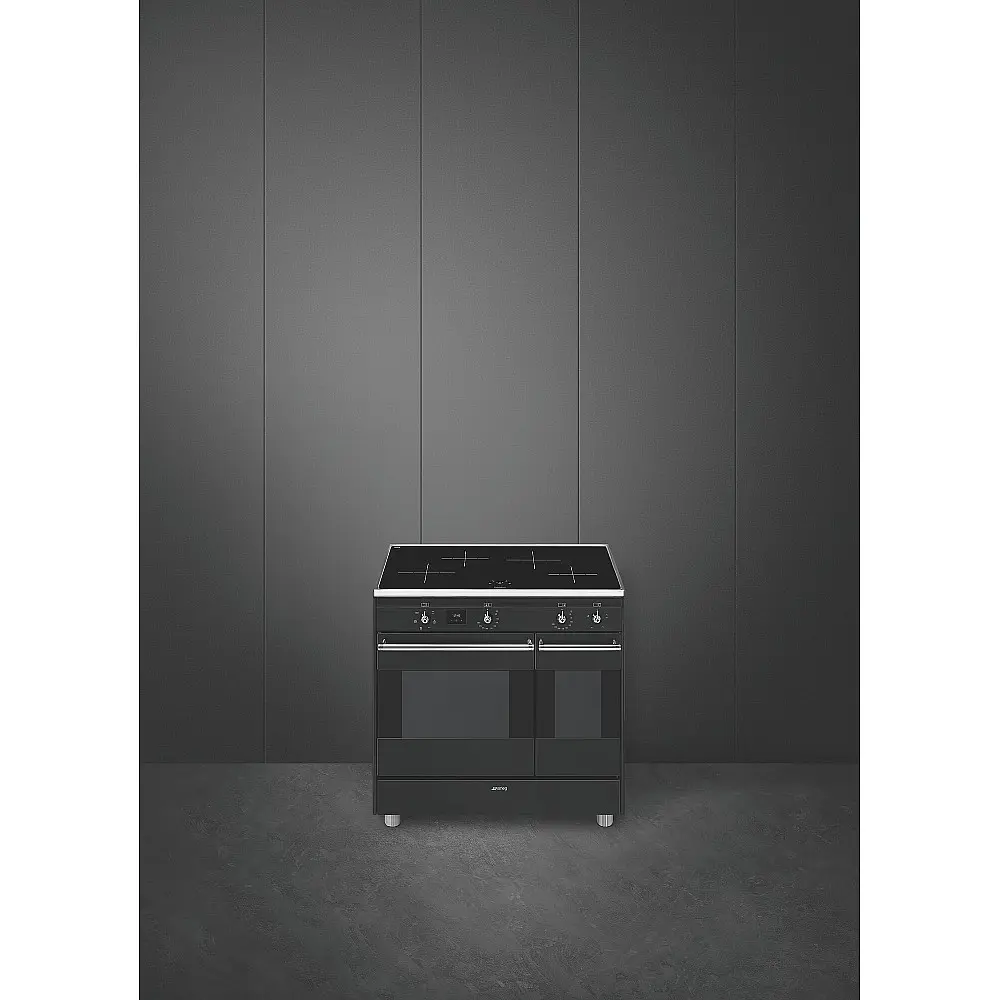 Induktionsspis Smeg CG92IANT10 Svart