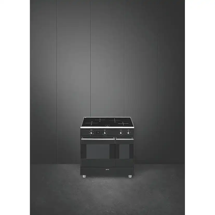Induktionsspis Smeg CG92IANT10 Svart