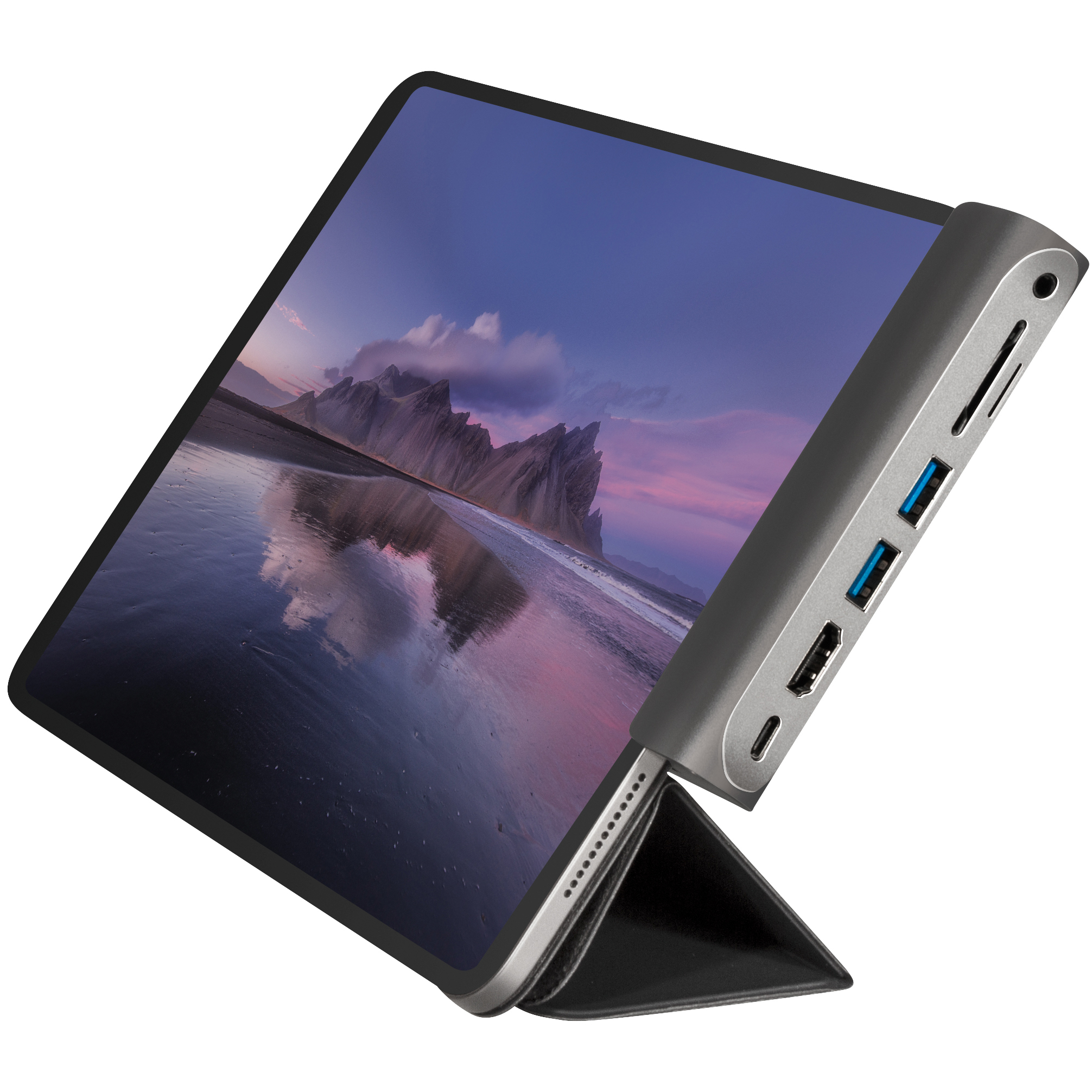 USB-dockningsstation LogiLink iPad 7-port USB3.2 Alu