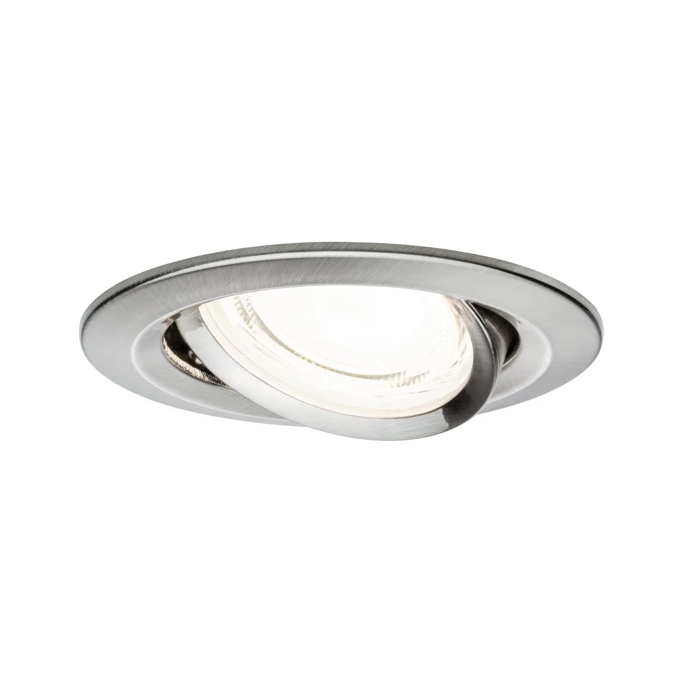 Downlight Paulmann Nova Coin Single Light Borstat järn, 84 mm, Vridbar, Nej, 1x2,8 W