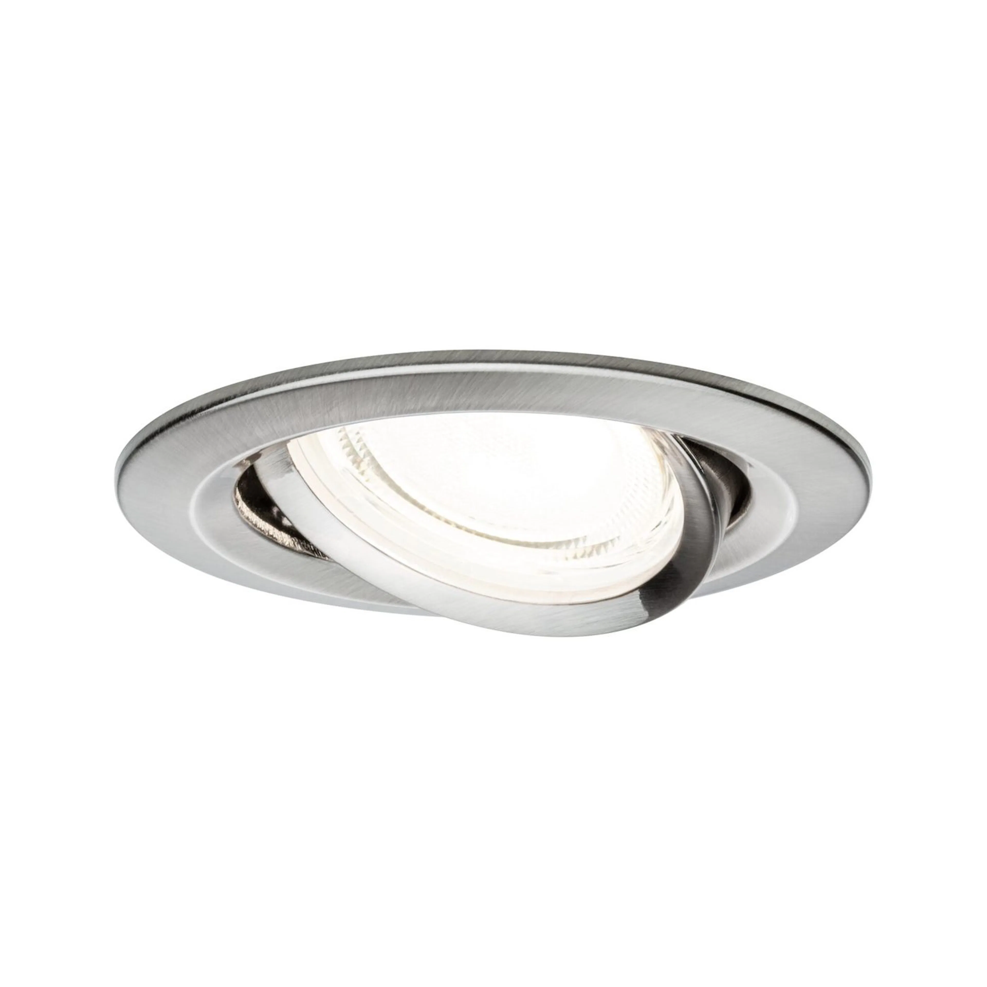 Downlight Paulmann Nova Coin Single Light Borstat järn, 84 mm, Vridbar, Nej, 1x2,8 W