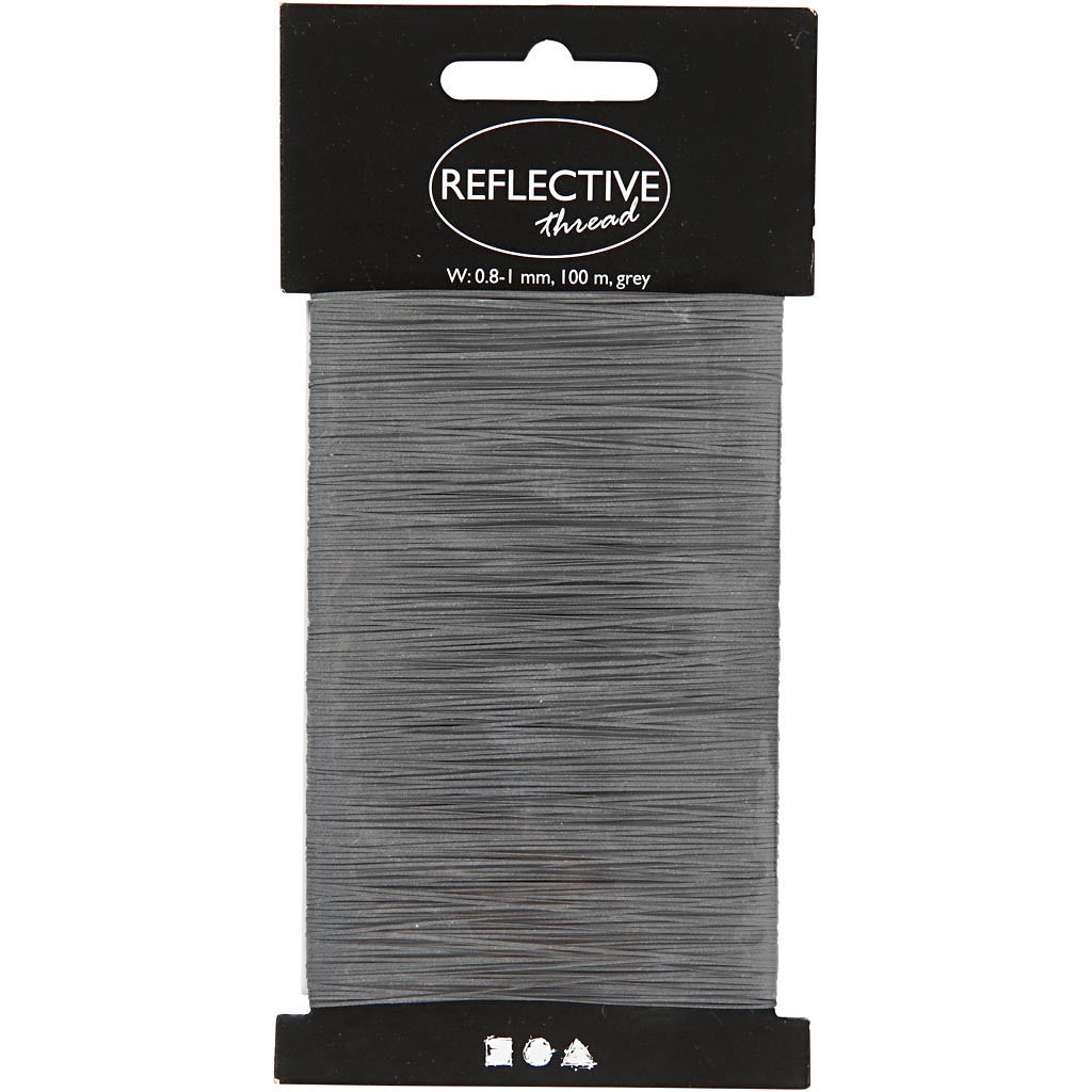 Reflextråd Creativ Company Grå 100 m/1 Förp