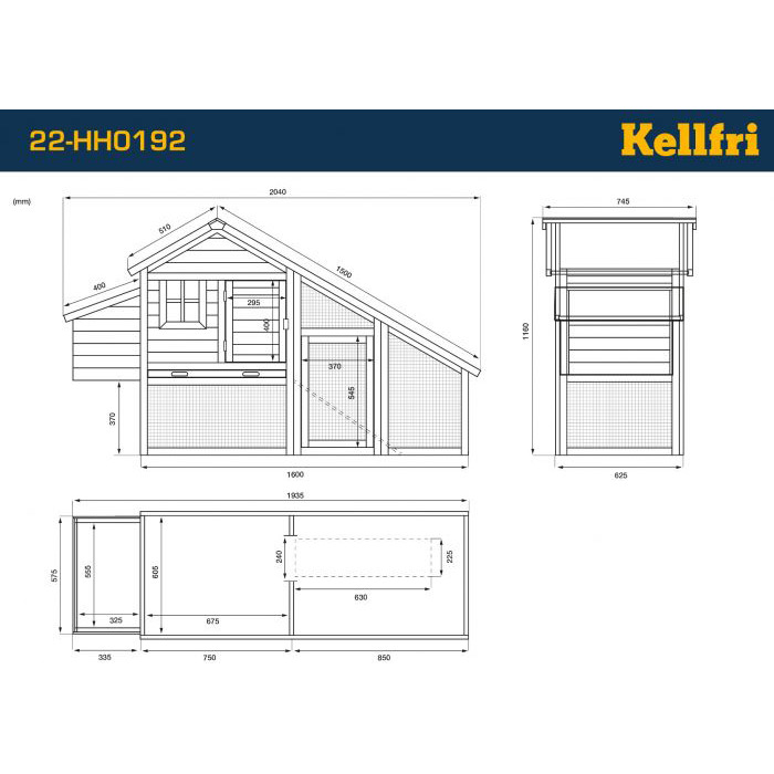 Hönshus Kellfri Lotta med Utegård