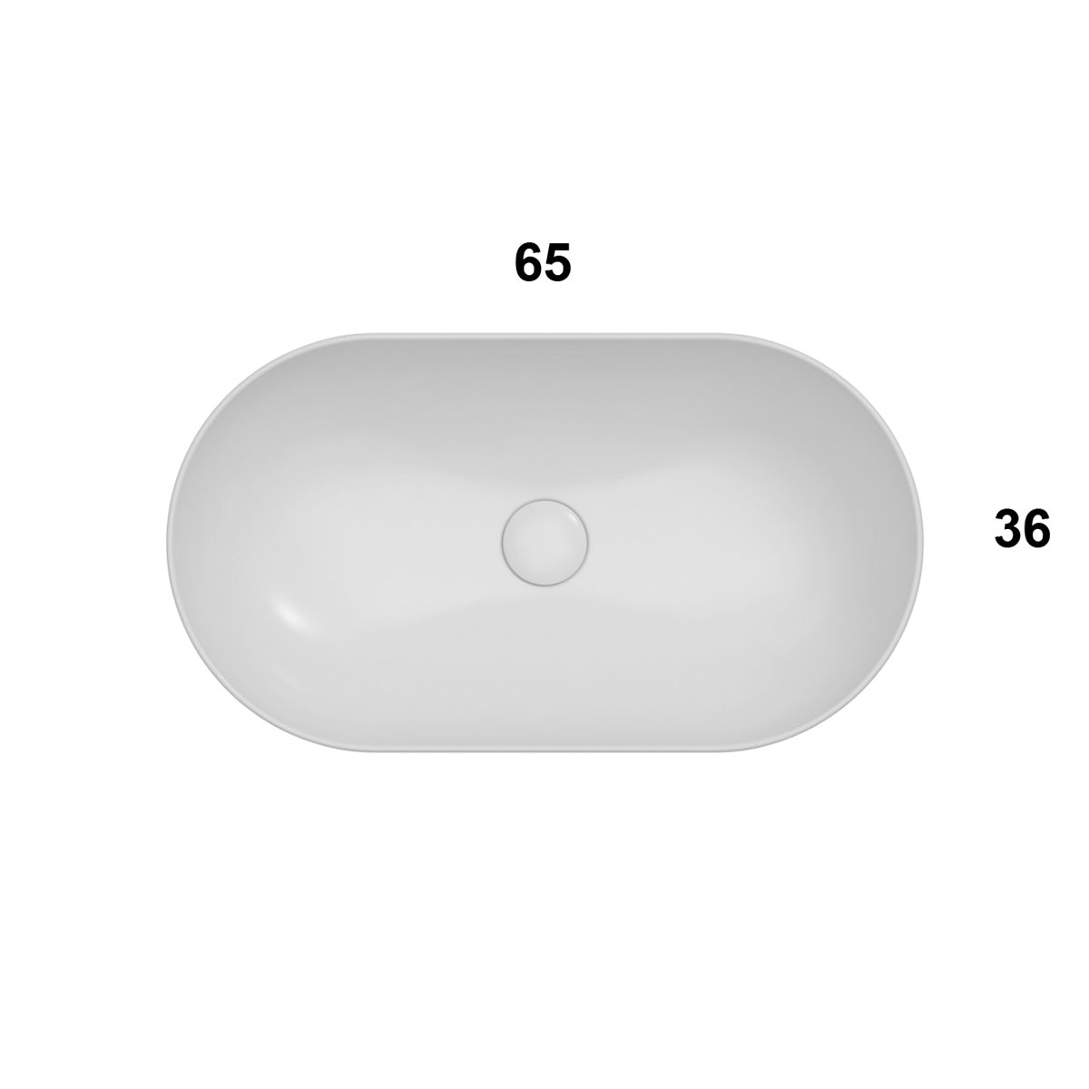 Tvättställ Globo T-Edge Ovalt