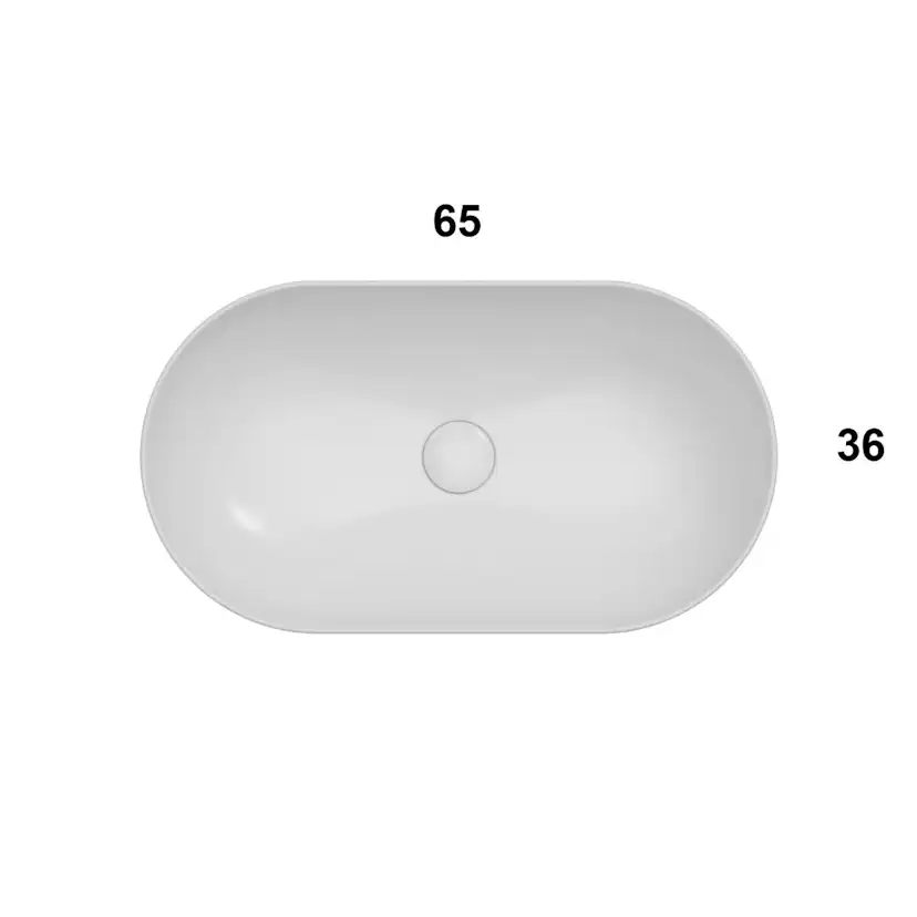 Tvättställ Globo T-Edge Ovalt