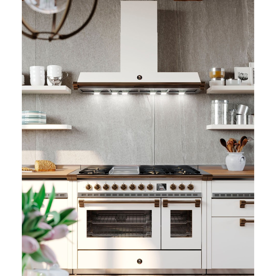 Gasolspis Steel Ascot Combi - Steam 120 cm Rostfri med Två Ugnar