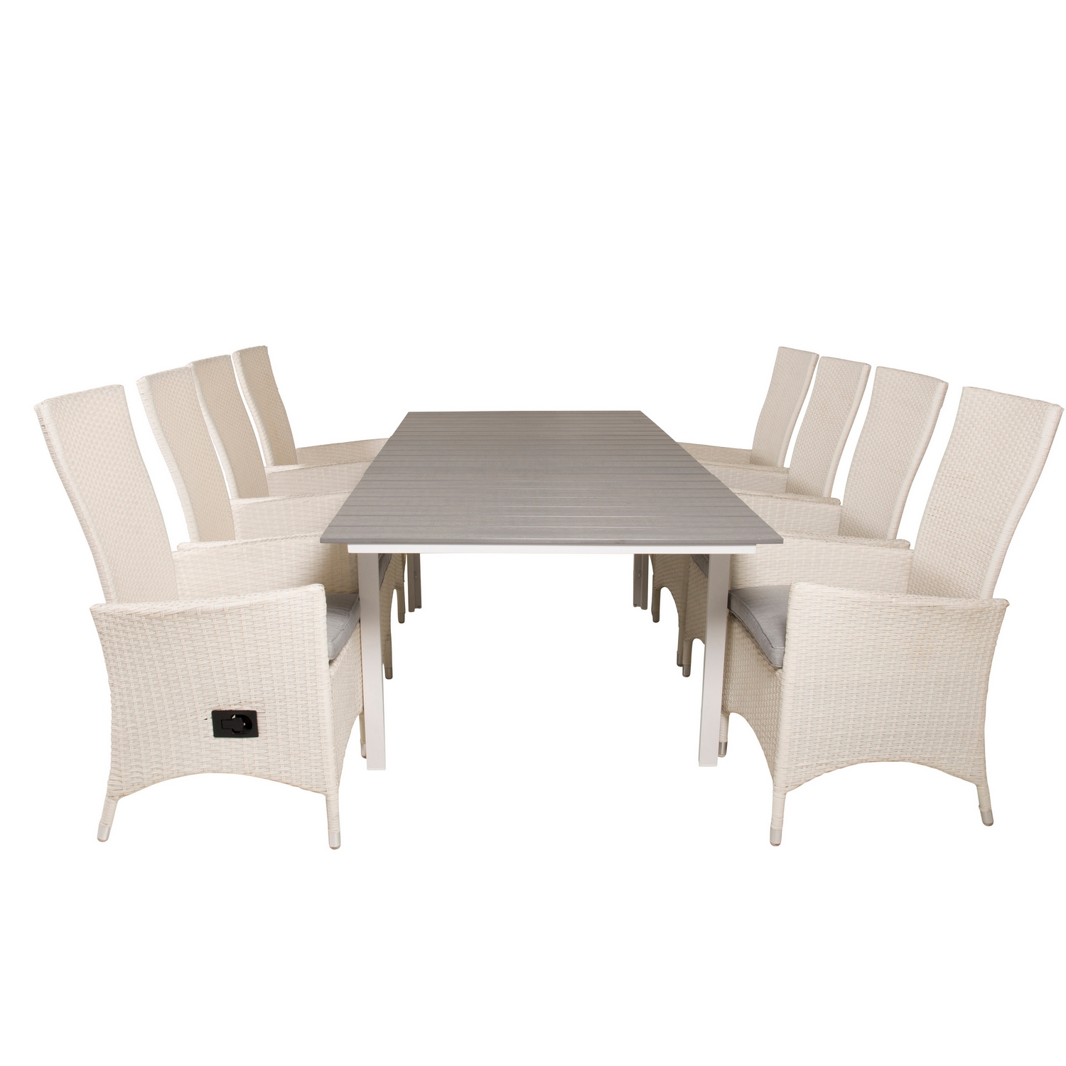 Matgrupp Venture Home Lova 160/240 med 8 Pishi Stolar