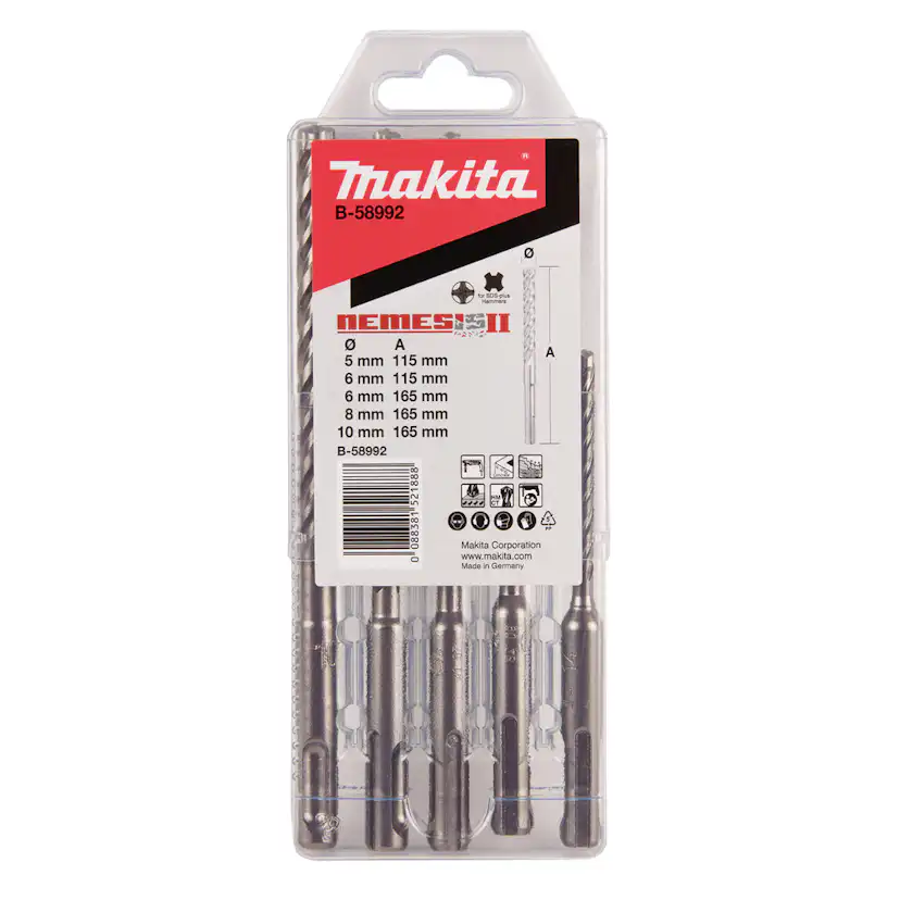 Bitssats Makita 50 Mm, 10 dela R, Med Karbinhake