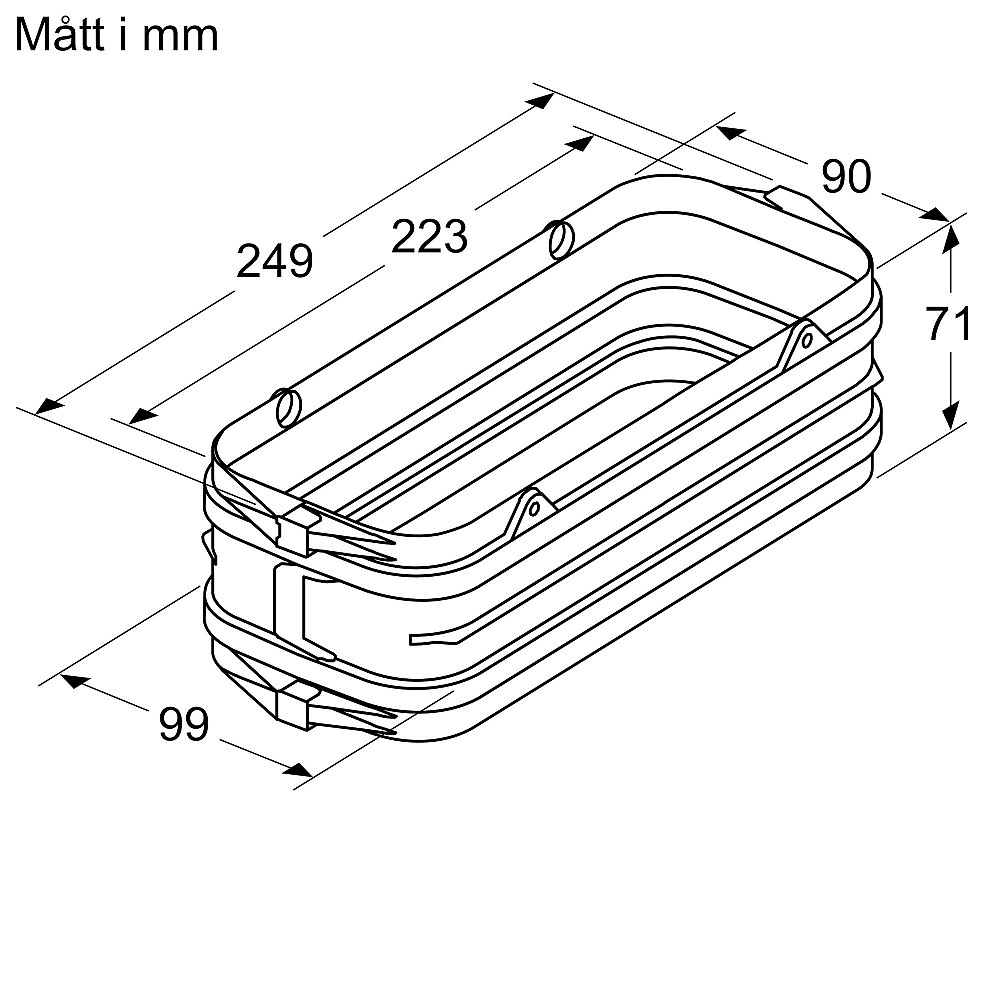 Installationsset Bosch B1ZZ9VEDU0 för Kanalventilation