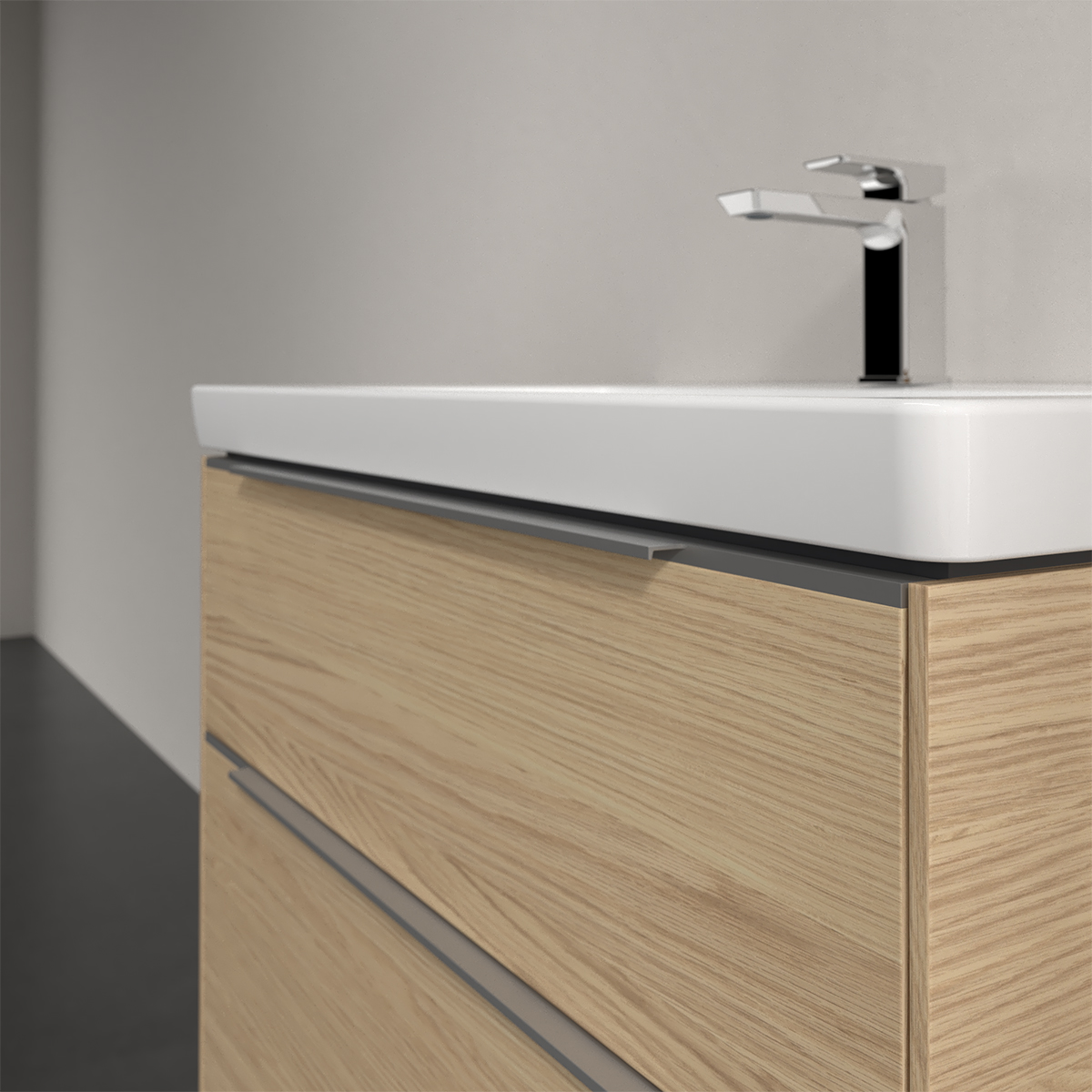 Tvättställsskåp Villeroy & Boch Subway 3.0 med 2 Lådor