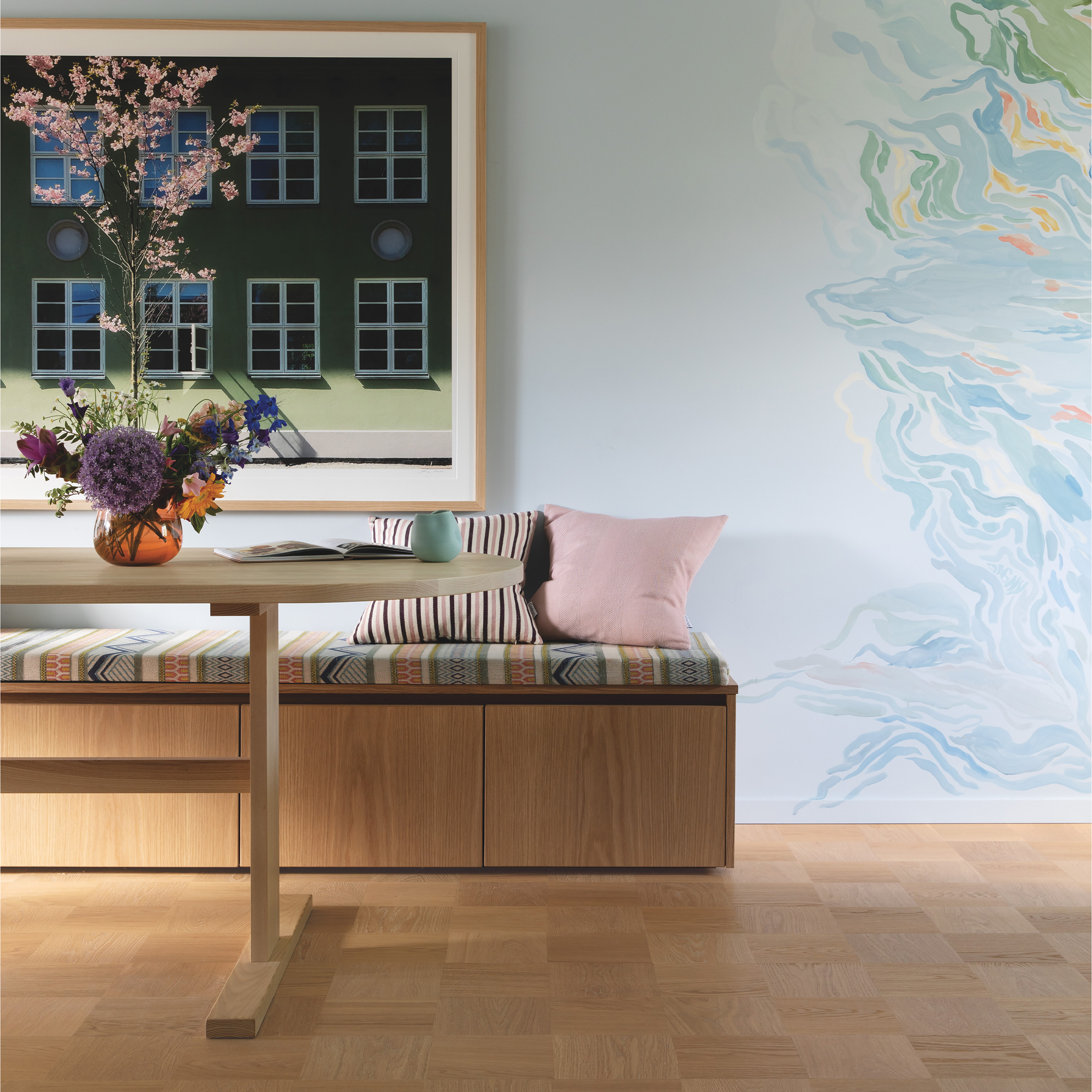Trägolv Tarkett Atelier Collection Noble Oak Soho, Hårdvaxoljat Parkettgolv