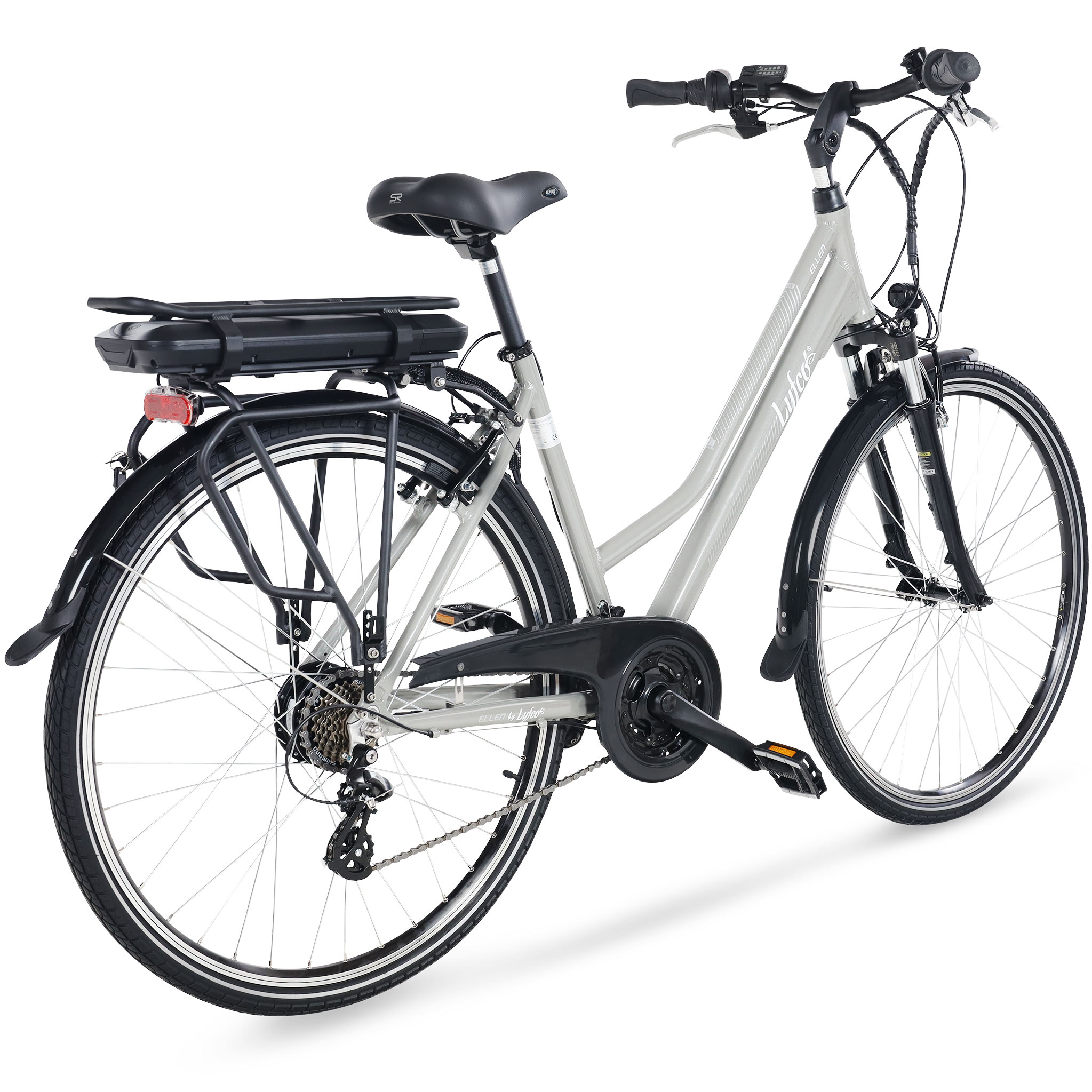 Elcykel Lyfco Dam 28" - Ellen 10,4 Ah Silver