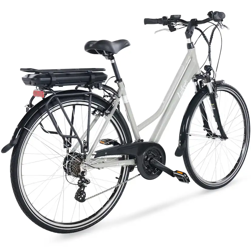 Elcykel Lyfco Dam 28" - Ellen 10,4 Ah Silver