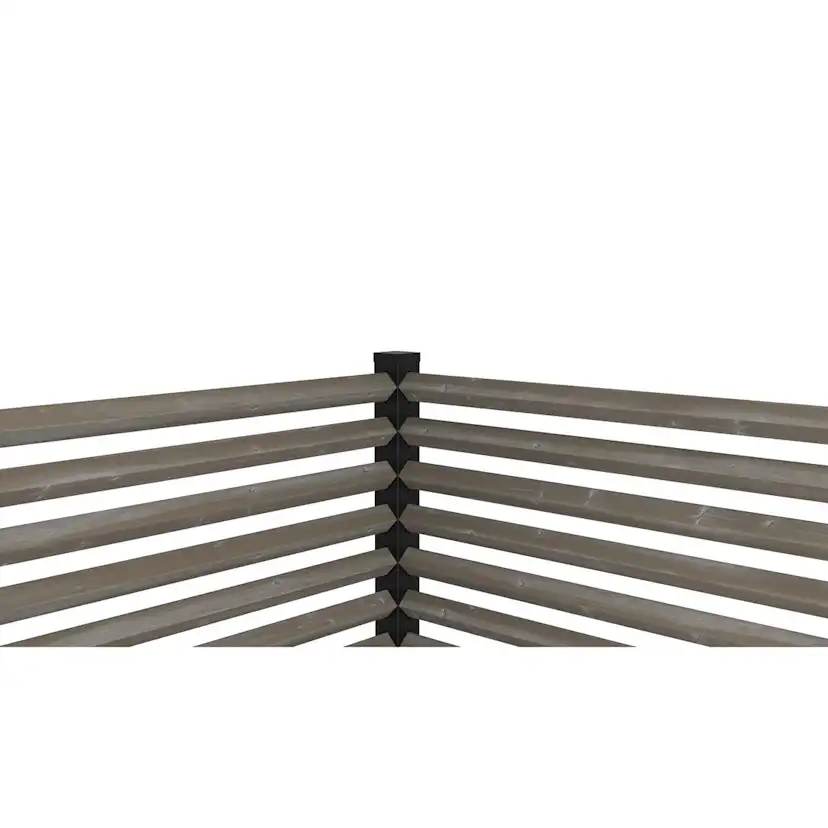 Ribba Öckerö Linax Grå 1490x45x45 4-pack FSC (B) 4-Pack