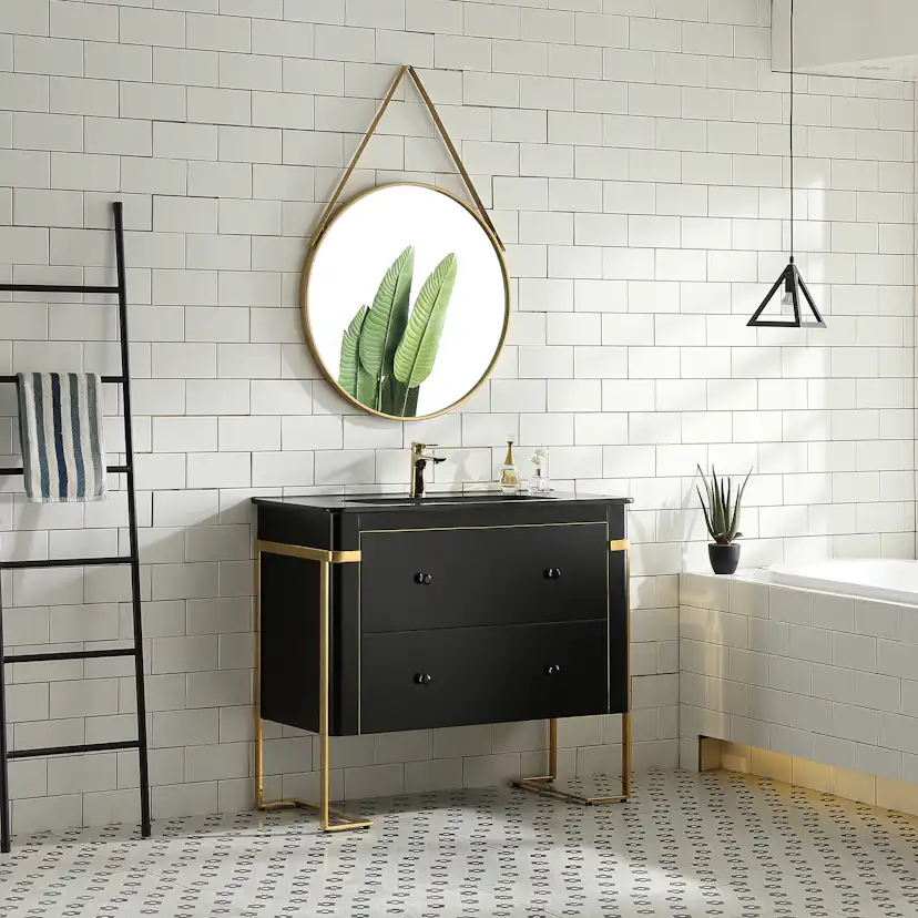 Tvättställsskåp Bathlife Jubel Svart