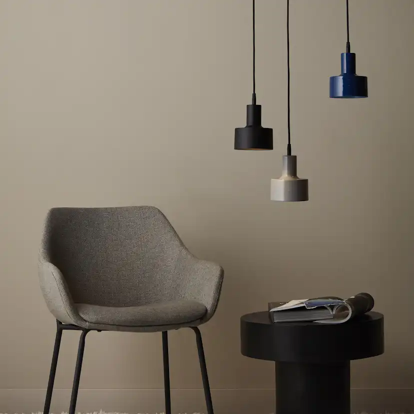 Solo fönsterlampa Blank grå 13cm Grå