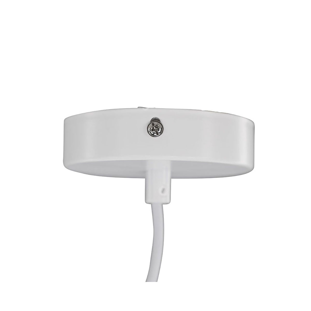 Nicola - Medium Pendant Lamp - White / White artificial feat Vit