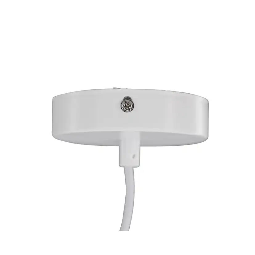 Nicola - Medium Pendant Lamp - White / White artificial feat Vit