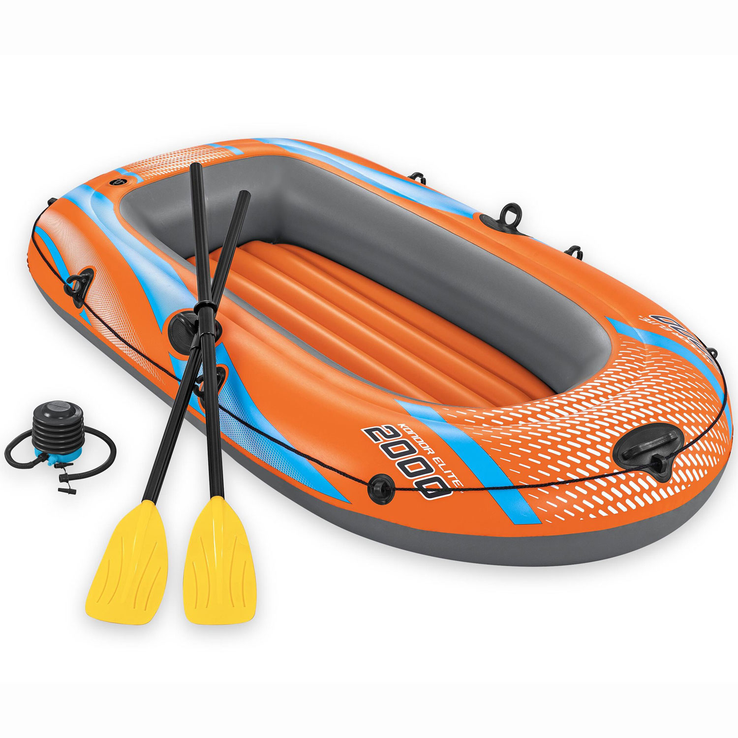 Gummibåt Bestway Kondor Elite 2000 196 x 106 cm inkl. tillbehör
