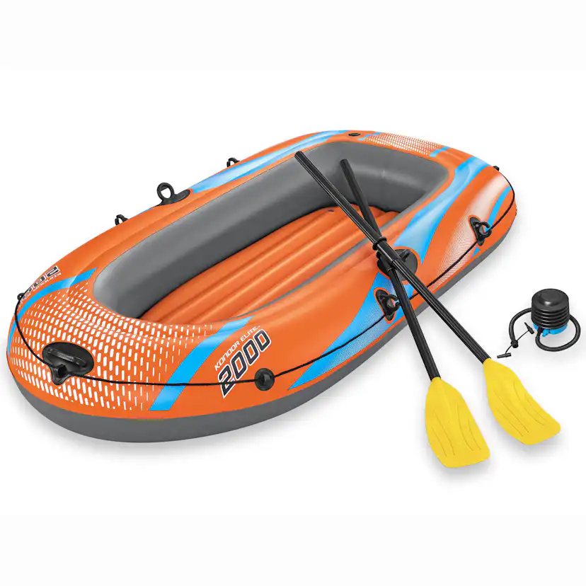 Gummibåt Bestway Kondor Elite 2000 196 x 106 cm inkl. tillbehör