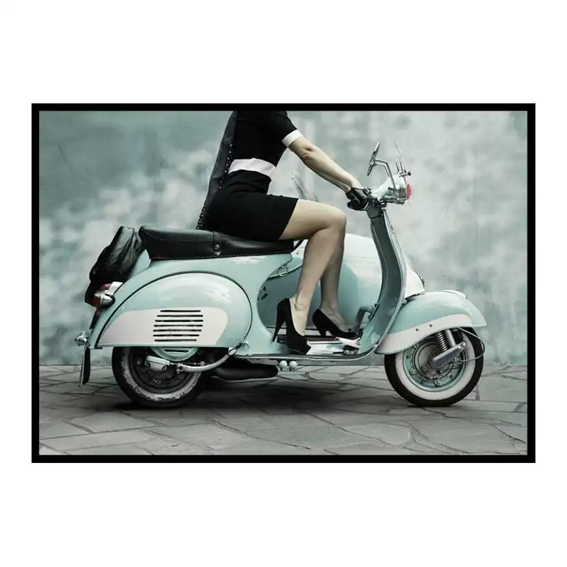 Vintage Scooter 70x100 cm
