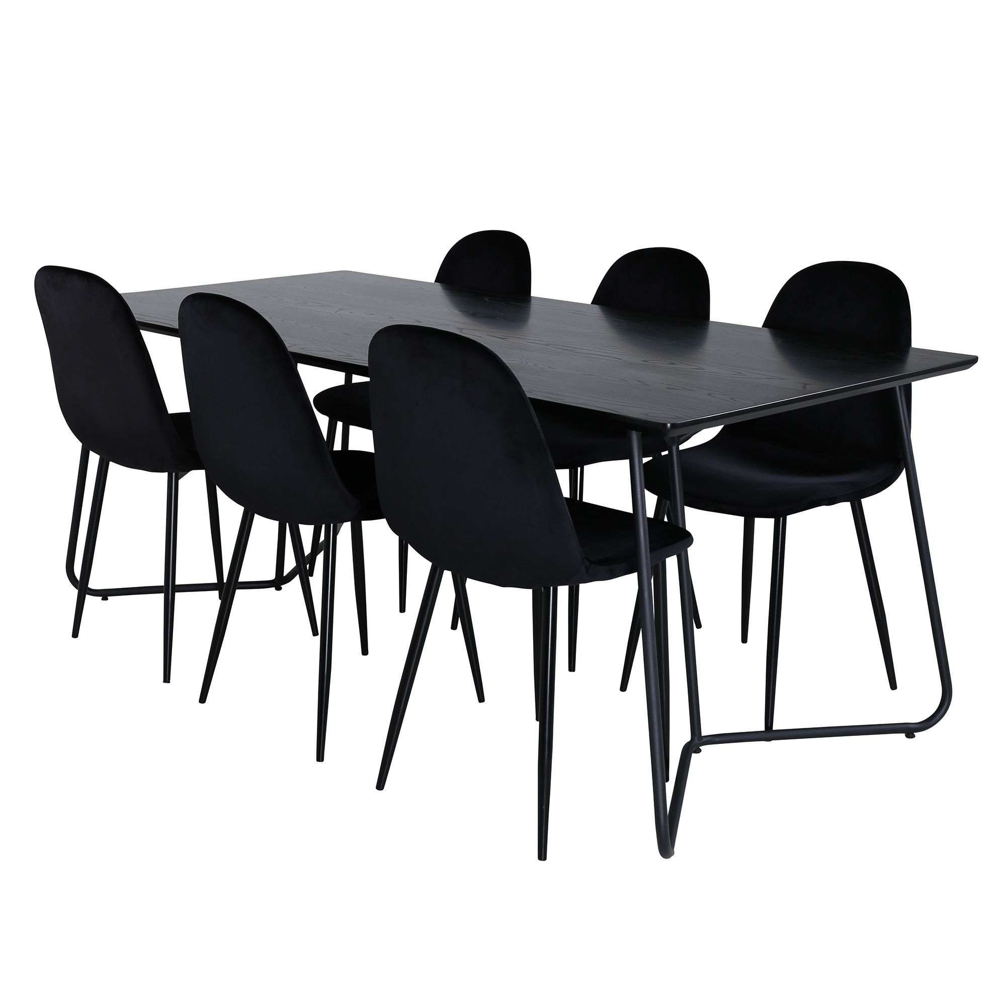 Matgrupp Venture Home Annika med 6 Pobbie Stolar Sammet