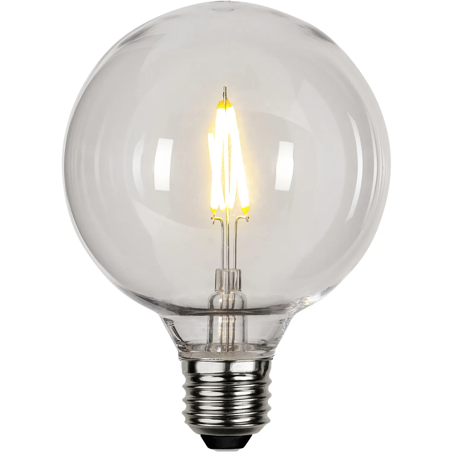LED-lampa Star Trading Filament E27 G95 Outdoor Lighting PC Cover 1W
