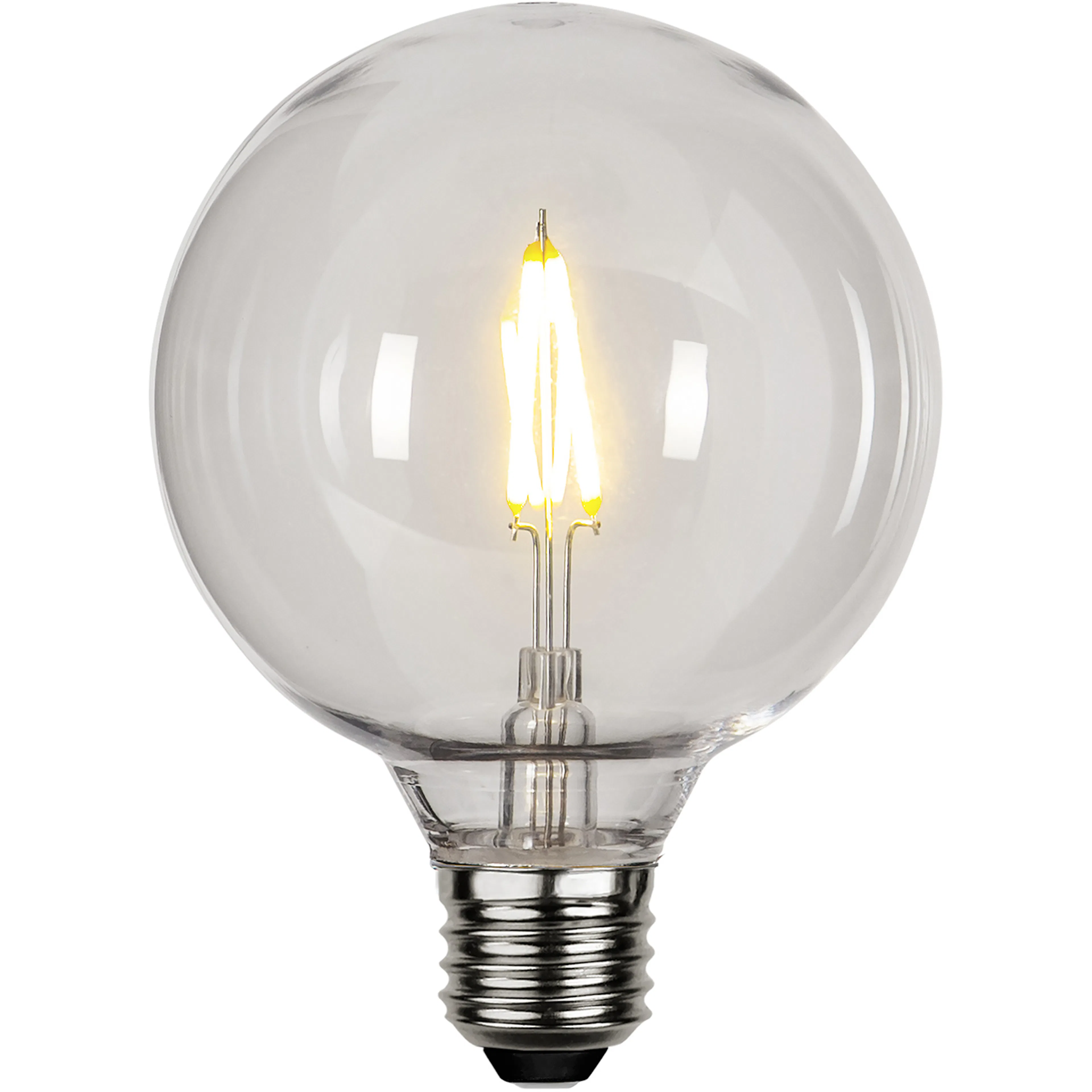 LED-lampa Star Trading Filament E27 G95 Outdoor Lighting PC Cover 1W